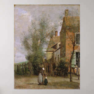 Corot - House In Saint-Martin, Boulogne-Sur-Mer 1… Poster