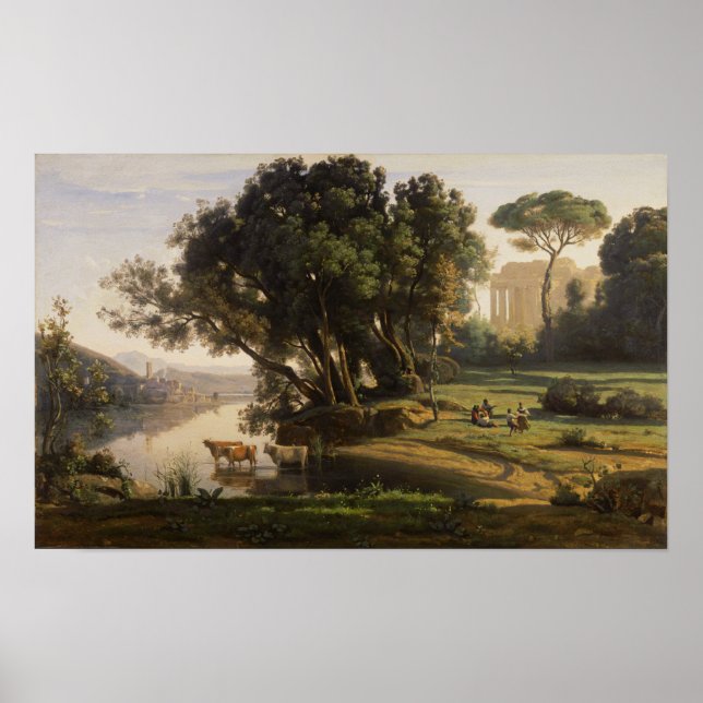 Corot - Italian Landscape Poster (Front)