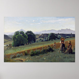Corot - Mornex (Haute-Savoie) 1840 Poster