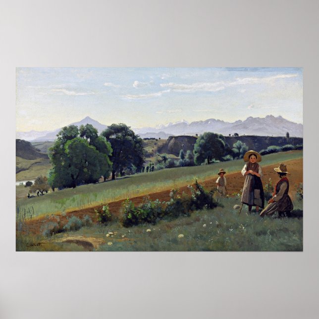 Corot - Mornex (Haute-Savoie) 1840 Poster (Front)