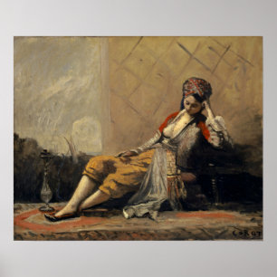 Corot - Odalisque 1871 Poster