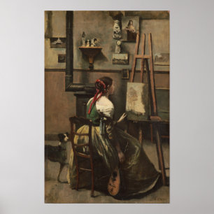 Corot - The Artist's Studio Poster