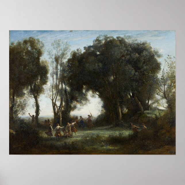Corot - The Dance Of The Nymphs Poster (Front)