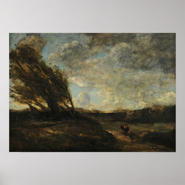 Corot - The Gale 1865 Poster (Front)