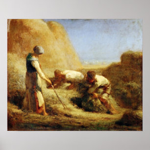 Corot - The Haymakers 1850 Poster