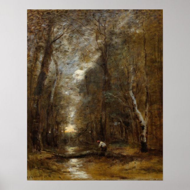 Corot - Under Wood Poster (Front)