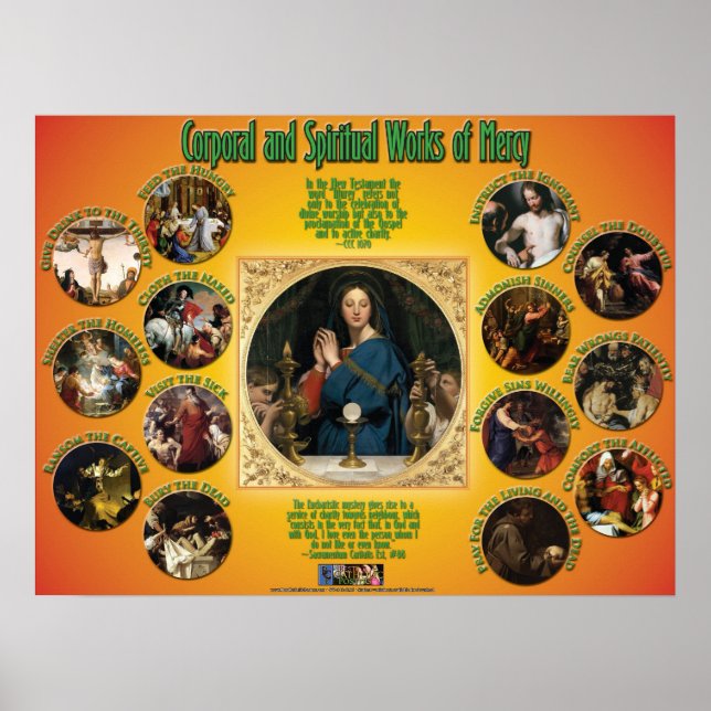 Corporal and Spiritual Works of Mercy Poster (Front)