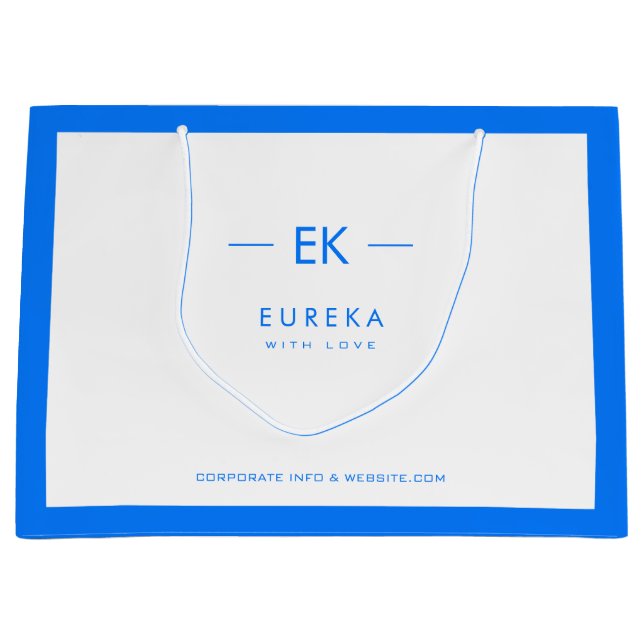 Corporate bag with monogram and Corporate details (Front)