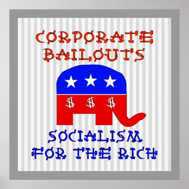 Corporate Bailouts Poster (Front)