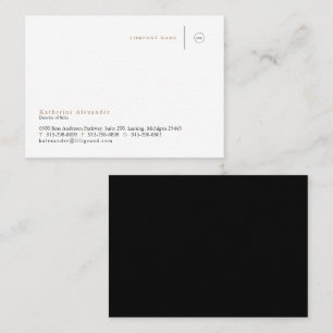 Corporate Black & Gold Business Card