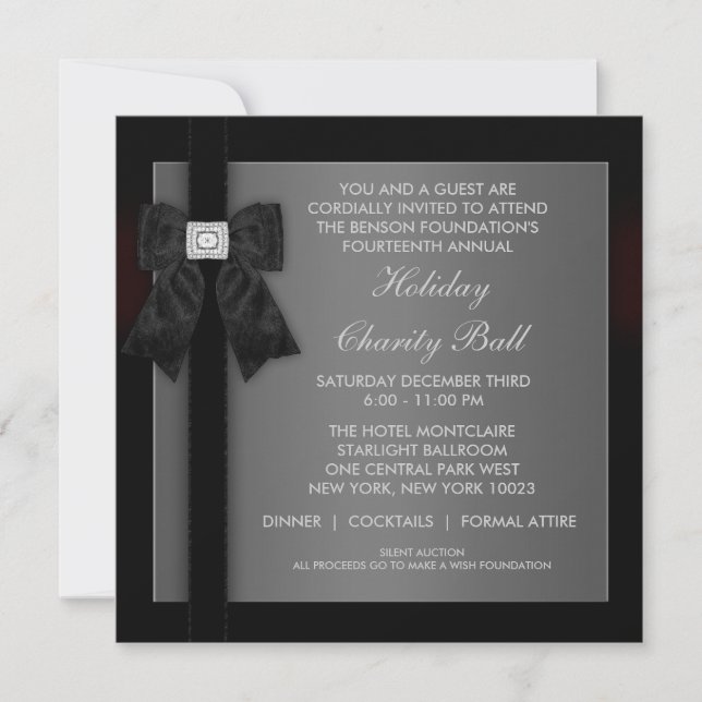 Corporate Black Tie Event Formal Template (Front)