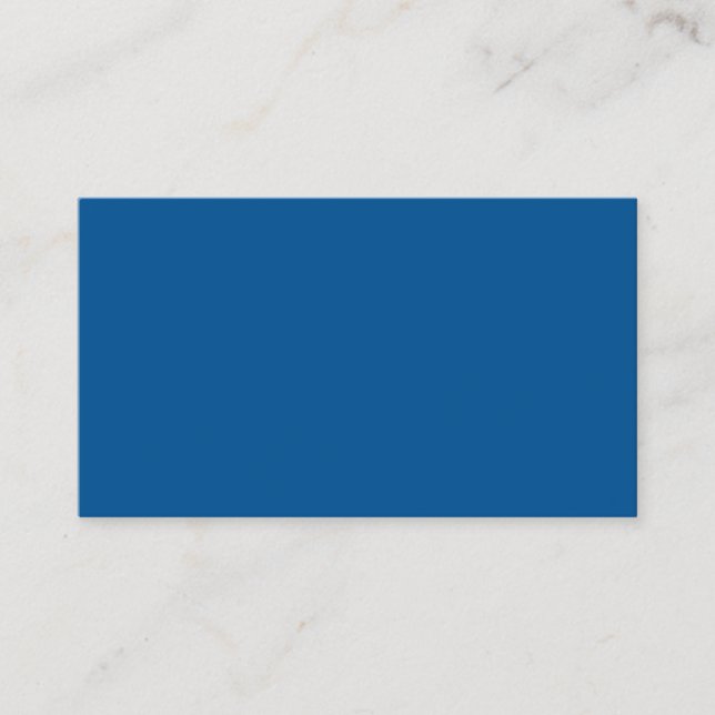 Corporate Blue Personalised Dark Colour Background Business Card (Front)