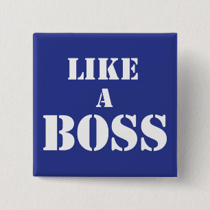 Corporate Boss 15 Cm Square Badge