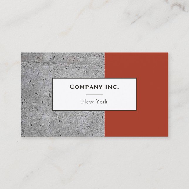 Corporate Business Card | Concrete (Front)