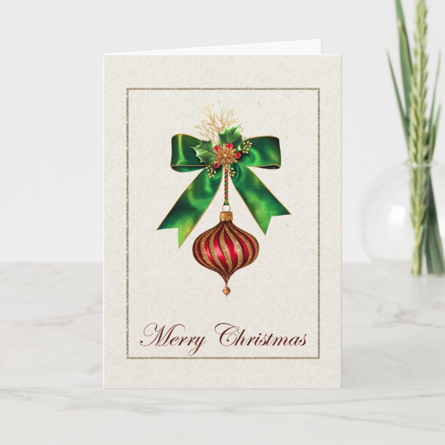 Corporate Business Christmas Card with Christmas (Front)