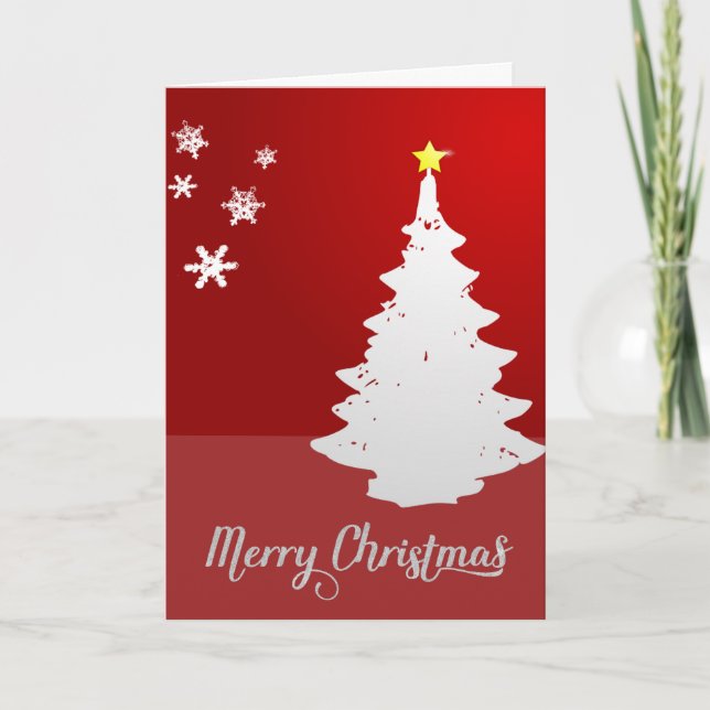 Corporate Business Christmas Card with Christmas T (Front)