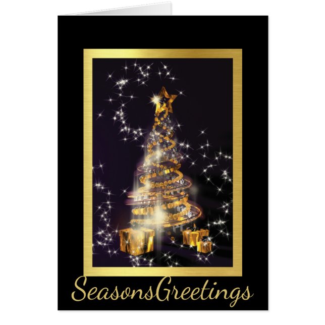 Corporate Business Christmas Card with Christmas T (Front)