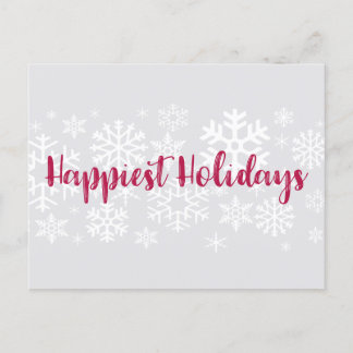 Corporate Business Happiest Holidays Postcard