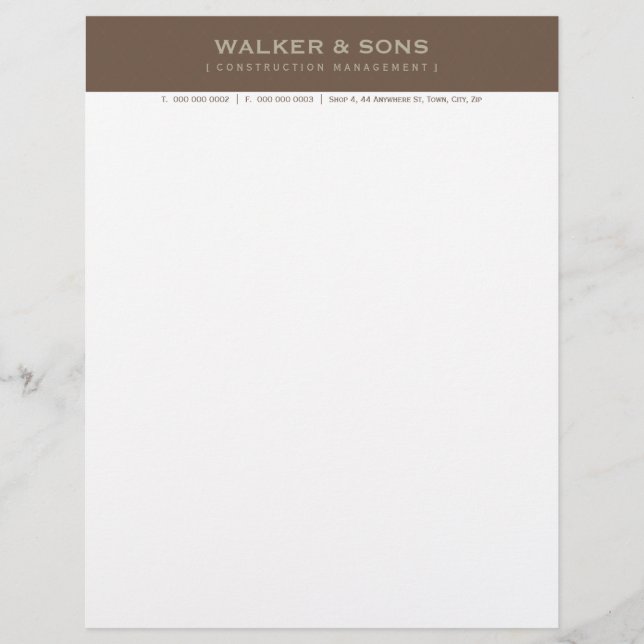 CORPORATE BUSINESS LETTERHEAD :: simply smart 7 Design (Front)