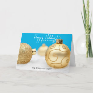 Corporate Business Logo Christmas Holiday Card