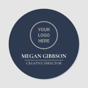 Corporate Business Logo Employee Navy Magnetic Nam Name Tag