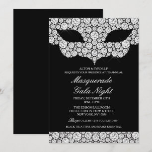 Corporate Business Masquerade Gala Invitation