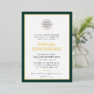 CORPORATE BUSINESS modern event simple dark green