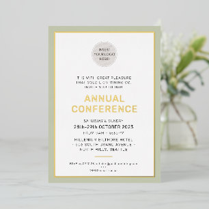 CORPORATE BUSINESS modern event simple sage green