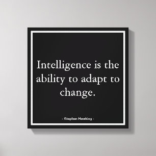 Corporate Business Motivation Hawking Typography Canvas Print