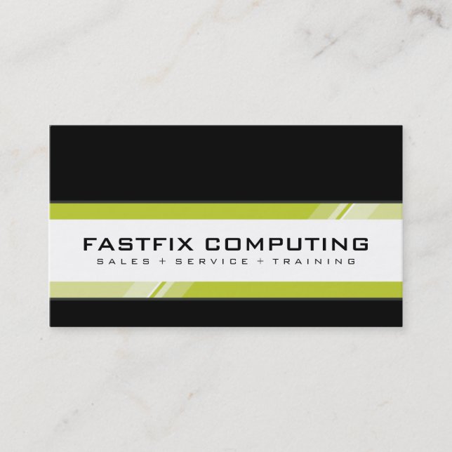 CORPORATE CARD modern hi-tech zing (Front)