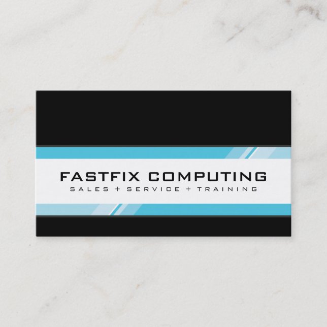 CORPORATE CARD modern hi-tech zing (Front)