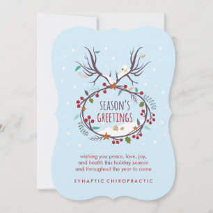 Corporate Chiropractic Flat Christmas Holiday Card