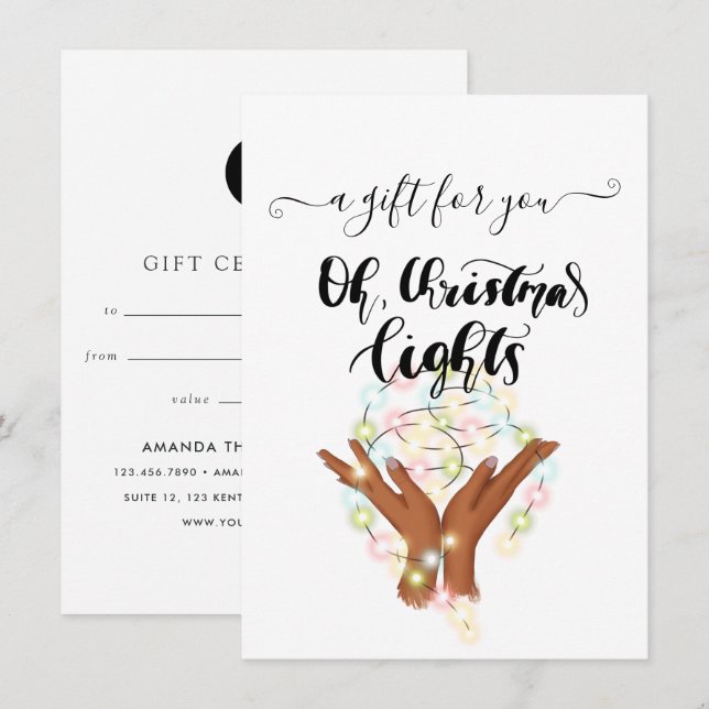Corporate Christmas Gift Certificate (Front/Back)