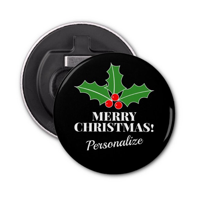Corporate Christmas gift magnetic bottle openers (Front)