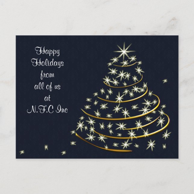 Corporate Christmas Greeting PostCards (Front)
