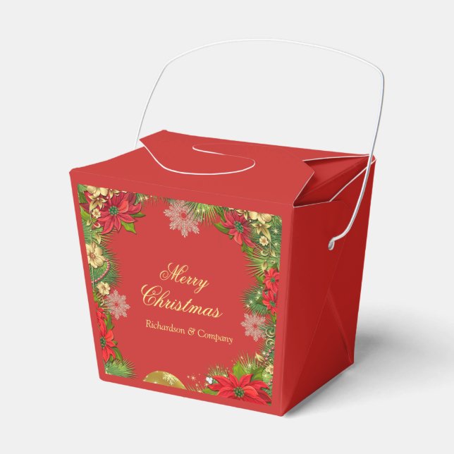 Corporate Christmas Party Favour Box (Front Side)