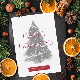 Corporate Christmas Tree Holiday Card