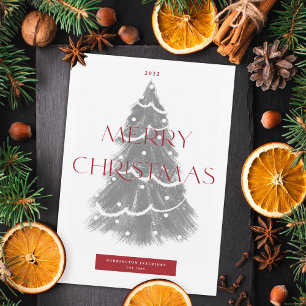 Corporate Christmas Tree Merry Christmas Holiday Card