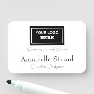 Corporate Classy Modern Employee Name Tag