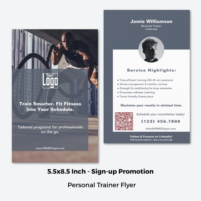 Corporate Client Maximise Fitness Personal Trainer Flyer (5.5x8.5 Inch, Corporate Client Maximize Fitness Personal Trainer Flyer)