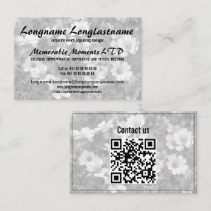 Corporate commemorations organiser  business card