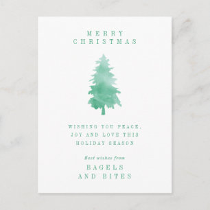 CORPORATE COMPANY HOLIDAY Christmas Tree Postcar Postcard