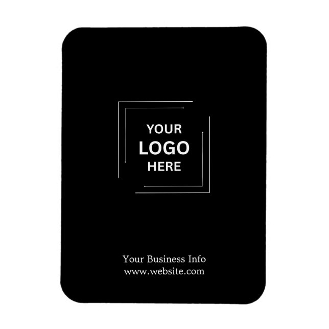 Corporate Company Professional Custom Business Log Magnet (Vertical)