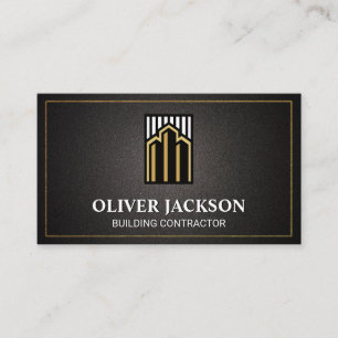 Corporate Construction Real Estate Business Card