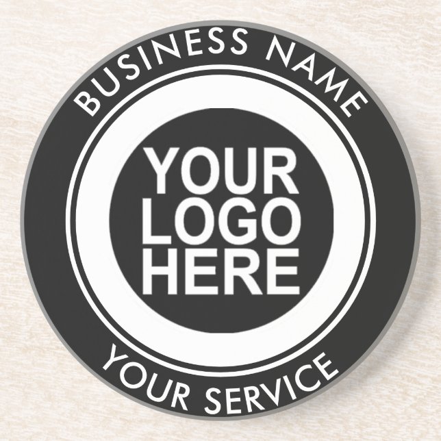 Corporate Custom Logo Modern Coaster (Front)