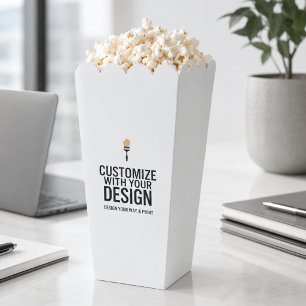 Corporate Customised Personalised Popcorn Favour Box
