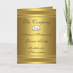 Corporate Dinner Party Add your logo Invitation