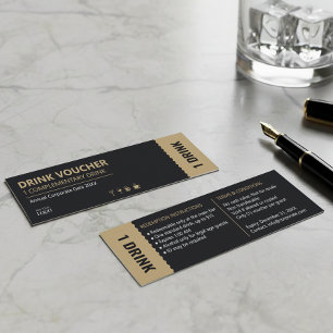 Corporate Drink Ticket Complimentary Voucher