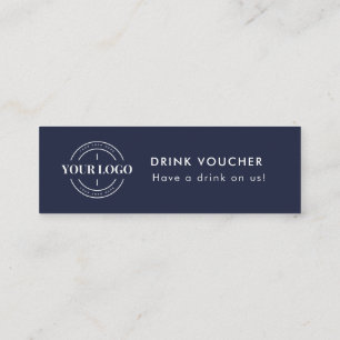 Corporate Drink Voucher Ticket Company Event Logo 
