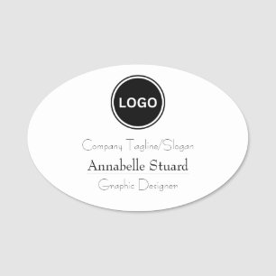 Corporate Employee Modern Classy Magnetic Name Tag